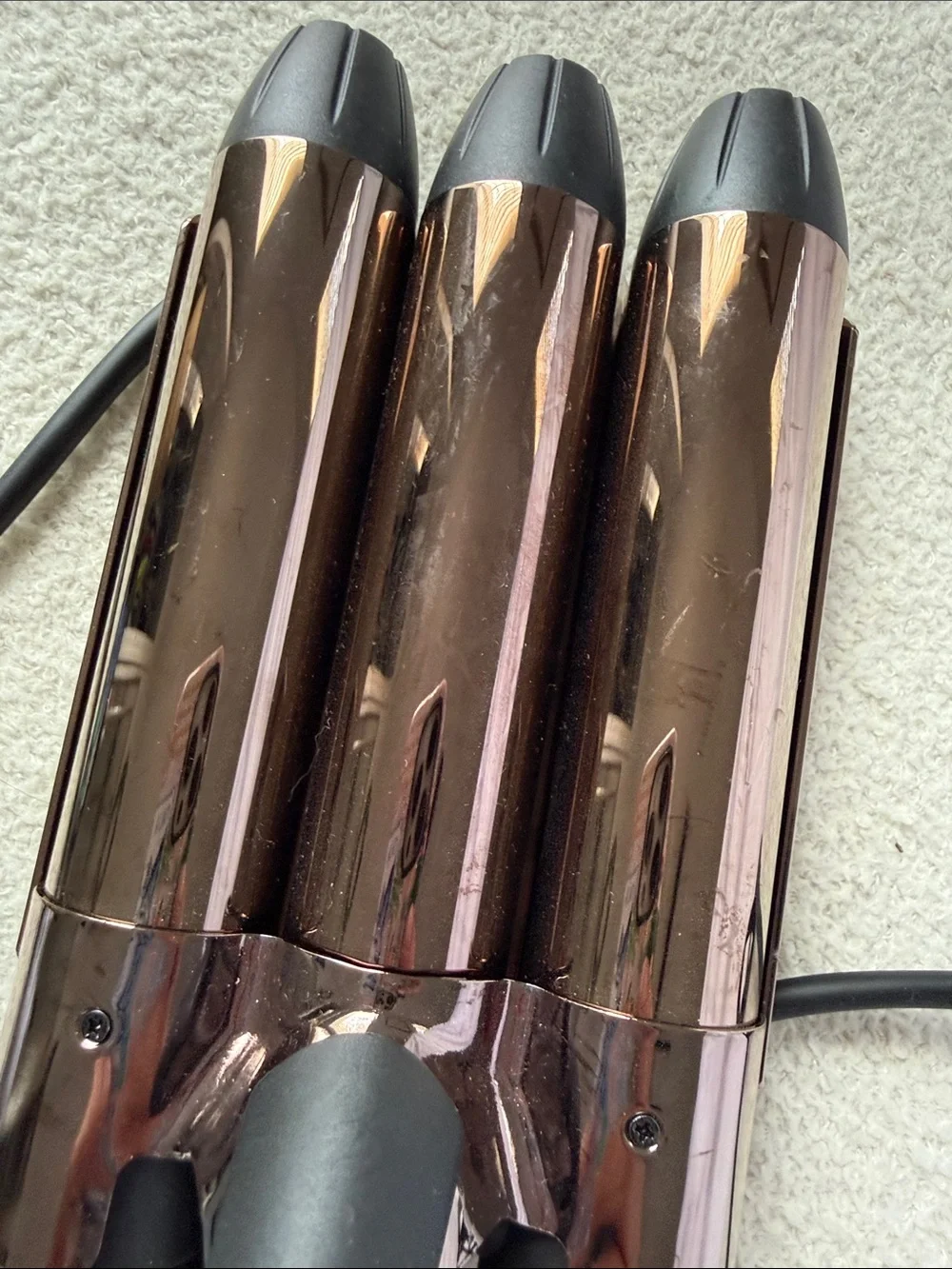 L’ange Le Waver 3-Barrel Titanium Hair Waver – Blush/Rose Gold